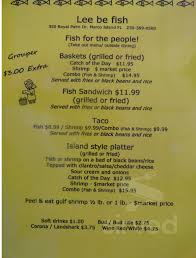 When the water is cold, fish are lethargic and inactive, and the same happens if the water is too hot. Leebe Fish Inc Menu In Marco Island Florida Usa