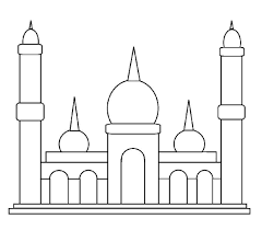 Karikatur masjid hitam putih rumah karikatur. Lukisan Masjid Kartun Cikimm Com