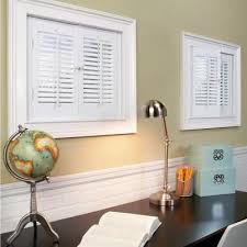 Home Basics Traditional Faux Wood White Interior Shutter Price Varies By Size Qsta2324 The Home Depot In 2020 Interior Shutters White Interior Interior Windows