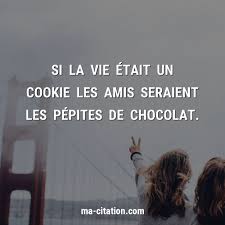 Si La Vie Etait Un Cookie Les Amis Seraient Les Pepites De Chocolat Ma Citation Com Amitie Citationamitie Citation Amitie Proverbes Et Citations Citation
