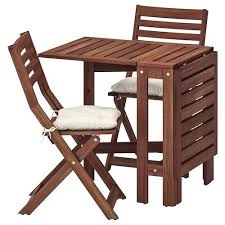 Applaro Bench W Wall Panel Shelf Outdoor Brown Stained Ikea In 2020 Outdoor Folding Chairs Folding Chair Wooden Outdoor Furniture