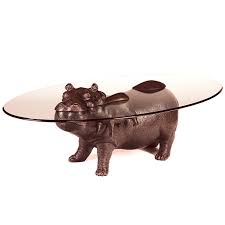 Hippo out of water coffee table. Bespoke Bronze Sculpture Mark Stoddart Childhood Coffee Table