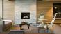 Painted Red Brick Fireplace