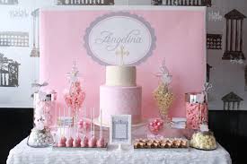 Pin By Gina Lutkus Naso On Sweet Dessert Tables Christening Dessert Table Pink Dessert Tables First Communion Party