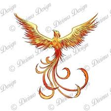 Blue flame tribal tattoo stencil. Fire Phoenix Tattoo Colored Black And Grey Versions Etsy In 2021 Phoenix Tattoo Phoenix Back Tattoo Small Phoenix Tattoos