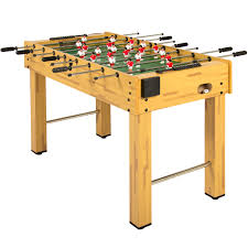 Best Choice Products 48in Competition Sized Wooden Soccer Foosball Table W 2 Balls 2 Cup Holders For Home Game Room Arcade Natural Walmart Com In 2020 Foosball Table Arcade Game Room Best Foosball Table