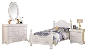 White bedroom sets at affordable price with free nationwide delivery. Classique 4 Piece Bedroom Set White Traditional Kids Bedroom Furniture Sets By Acme Furniture Houzz