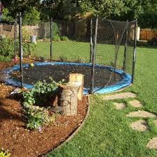 Trampoline Landscaping Ideas Google Search In Ground Trampoline Modern Landscaping Backyard Trampoline