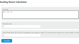 This ratio calculator will accept integers, decimals and scientific e notation with a limit of 15 characters. Scaling Down Calculator Calculator Academy