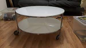 New ikea gladom serving tray table coffee table bedside table home office deck. Ikea Round Glass Coffee Table Novocom Top