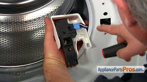 The samsung washer door lock latch assembly secures the washer door shut during operation. How To Samsung Door Lock Assembly Dc64 02032a Youtube
