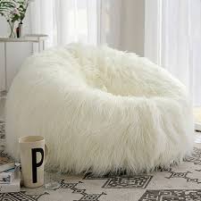 Bean bag chair and ottoman set is the perfect place to put your feet up and relax; Fluffy Soft Woollen Fur Bean Bag Cover Without Filler Sofa Lazy Couch Chair Kid Party Festival Baby Photography Show Prop Stool Aliexpress