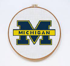 Discover thousands of more patterns to print online instantly at crosstitch.com. University Of Michigan Wolverines By Stitches Of Creation On Zibbet