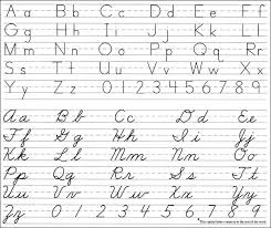 Palmer Cursive Alphabet Chart Alphabet Image And Picture