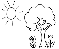 Drawing Spring Season Coloring Page Kids Play Color Color Coloring Drawing Kids Page Play In 2020 Tree Coloring Page Coloring Pages Nature Spring Coloring Pages