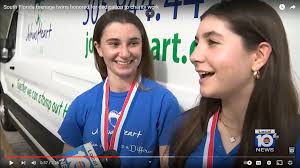 Teenage twins honored for their volunteer work with nonprofit Joshua's  Heart