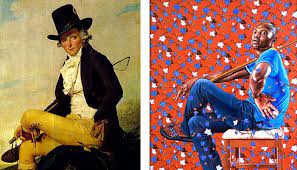 Art Lesson On Negative Space Featuring Kehinde Wiley And Jacques Louis David This Idea Of Black History Month Art Projects Black History Month Art Art Lessons