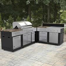 huge outdoor kitchen bbq grill sink