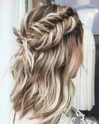 Chunky Dutch Fishtail Braided Hairstyle For Short Hair Fishtail Braid Hairstyles Braids For Short Hair Thick Hair Styles