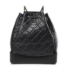 Pt classic backpack pattern 9: Chanel Aged Calfskin Quilted Large Gabrielle Backpack Black 391688