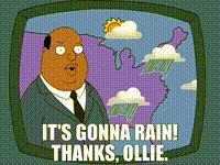 YARN | - It's gonna rain! - Thanks, Ollie. | Family Guy (1999) - S03E09 |  Video clips by quotes | 3adf3019 | 紗