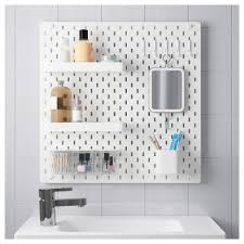 Skadis Pegboard Combination White Ikea Ikea Peg Board Wall Storage