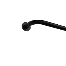 The black finished steel telescoping rod adjusts from 28 inches to 48 inches in length to fit a variety of window sizes and projects 3.125 inches from the wall. 72 X36 Holden Window Curtain Rod Matte Black Exclusive Home Target