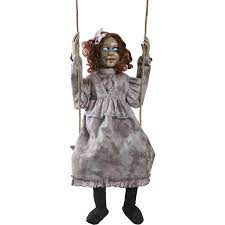If you want to create a whole new look while staying within your halloween budget, check out our. Swinging Decrepit Doll Animated Halloween Decoration Walmart Com Walmart Com