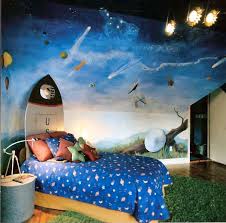 Space Room Peyton Would Love This Space Themed Bedroom Space Themed Room Outer Space Bedroom Decor
