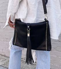 Black Marie Crossbody Purse