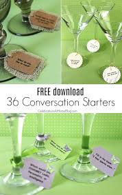 36 Conversation Starters Free Downloads Celebrations At Home Dinner Party Games Wedding Conversation Starters Dinner Table Games