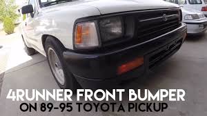 how to install 4runner bumper onto 89 95 toyota pickup and bumper light mod youtube how to install 4runner bumper onto 89 95 toyota pickup and bumper light mod