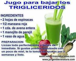 Jugo Para Bajar Los Trigliceridos 2 Hojas De Espinacas 1 2 Manzana Roja 1 Cucharada Avena Entera 1 Manojo Pere Tlc Diet Healthy Juices Cholesterol Diet