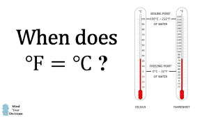 When Does Fahrenheit Celsius Mathematics Chemistry Mindfulness