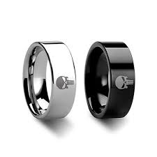 Punisher Logo Titanium Silver Or Black Rings Black Rings Titanium Rings Men S Rings