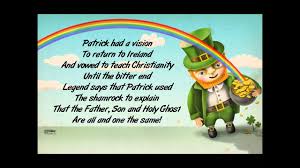 The day only became a national holiday in according to the myth, saint patrick was kidnapped from the uk and brought over to ireland in the. Saint Patrick S Day Song Youtube