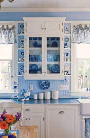 Oakview Cottage Is Blue Your Color Blue White Kitchens White Decor Blue Kitchens