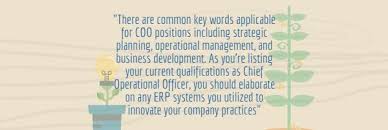 coo resume mistakes operations