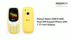 Etimax Nokia 3300 E1200 Dual SIM Keypad ...