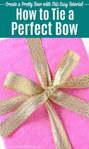 Take a long piece of ribbon (at least 36 inches) and create a loop at one end, folding one side over. How To Tie A Perfect Bow Hello Little Home