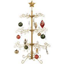 Wrought Iron Christmas Tree Ornament Display W Easy Assembly Stand 3ft In 2020 Ornament Display Wrought Iron Christmas Tree Ornament Tree Display
