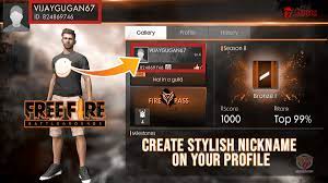 There are over hundreds of. How To Change Name In Free Fire Create Stylish Nickname On Free Fire Profile Freefiregaming Com