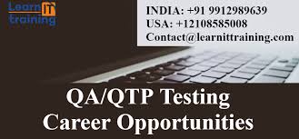 Testing Tools Online Training Qa Qtp Testing Training Career Opportunities And S Career Opportunities Train Career