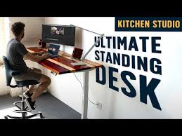 Our custom wood desks can be made in a number of sizes. I Built A Completely Customized Standing Desk And It S Epic Youtube