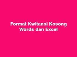 Aug 06, 2019 · jika pembuatan form isi data kwitansi selesai maka selanjutnya membuat format kwitansi di sheet berikutnya atau sheet 2. Cara Membuat Format Kwitansi Kosong Di Words Dan Excel Sahabatinet Com