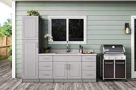 Save $153.21 ( 30 %) Palm Beach Base Cabinets In Rustic Gray Kitchen The Home Depot