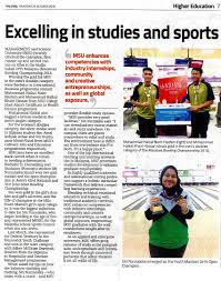 Eligibility, universities, cities, best courses, visa procedure, without ielts, scholarships to study in malaysia is to experience a multicultural hub of diverse cultures and ethnicities! Excelling In Studies And Sports The Star 25 Oct 2018 University Management Management And Science University Top Universities