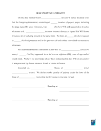 Check spelling or type a new query. Free Self Proving Affidavit Form For A Last Will Pdf And Word