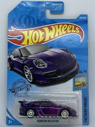Hot Wheels 2018 Factory Fresh Super Treasure Hunt Porsche 911 Gt3 Rs With Protector Minor Soft Edge And Crease
