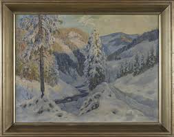 Richard KANT, Winter Mountain Landscape